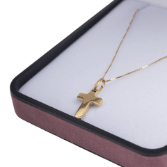 COLGANTE ORO 18KT CRUZ VOLUMEN