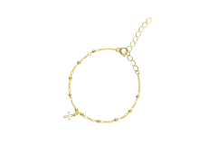 PULSERA CRUZ CALADA