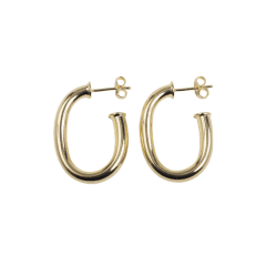 ARGOLLA BAÑO DE ORO OVALADA