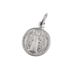 COLGANTE PLATA SAN BENITO 2,5 CM