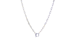 COLLAR PLATA ESLABON