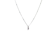 CADENA PLATA ALA DESTELLOS