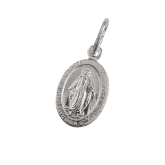 COLGANTE PLATA VIRGEN MILAGROSA 3,8 CM