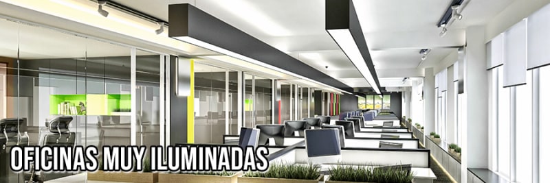 Oficinal súper iluminadas