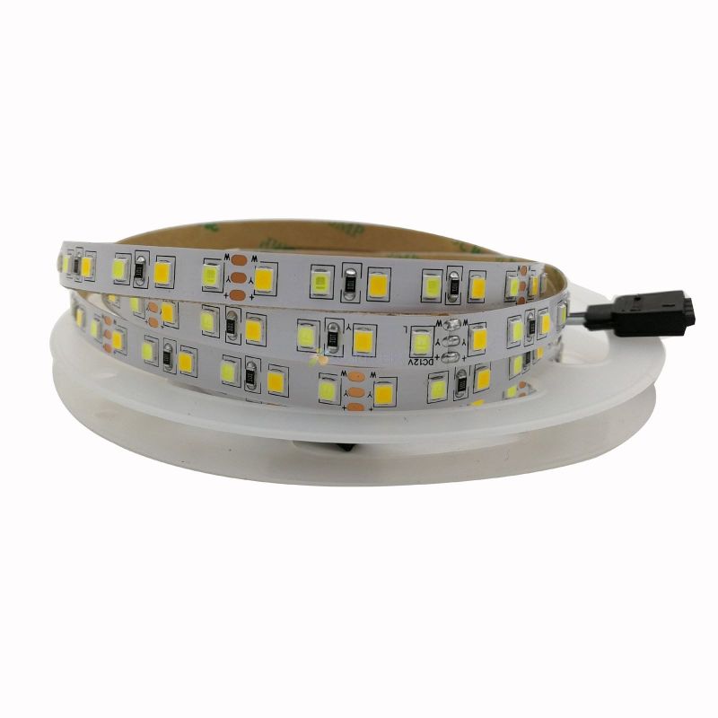Cinta Led 12V 2835 12W/m IP20 120Led/m 60 Frío+60 Cálido
