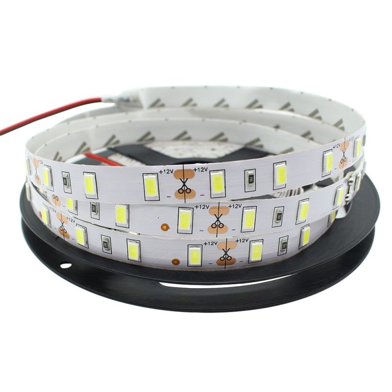 (+) Cinta Led 1mt 12V 5630 12W/m IP20 60led/m Blanco Frío CW