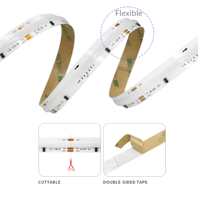 Cinta 24V COB 12W/m IP54 420Led/m RGB Digital 2811