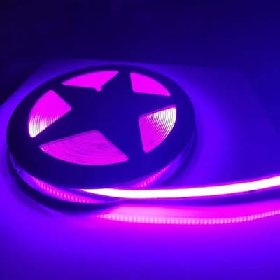 Cinta Led 12V COB 12W/m IP54 320Led/m Morado 5mt