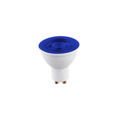 Ampolleta GU10 220V 5W Azul (Tipo Dicroico) (wd)