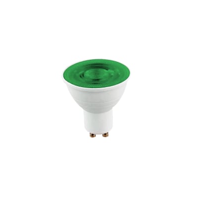 Ampolleta GU10 220V 5W Verde (Tipo Dicroico)1