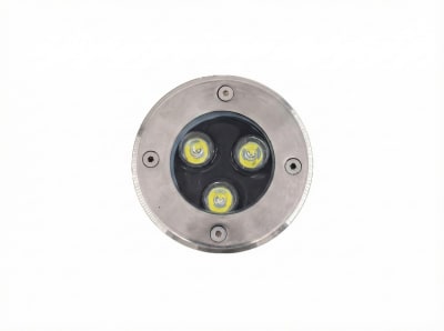 Foco Piso 3W 3000K Luz Cálida 220V Redondo
