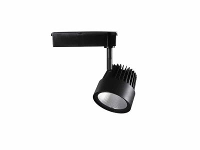 Foco Riel Monofásico 35W Negro 3000K Luz Cálida