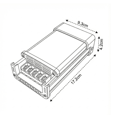 Fuente de Poder 24V 5A 120W IP44 lluvia wt