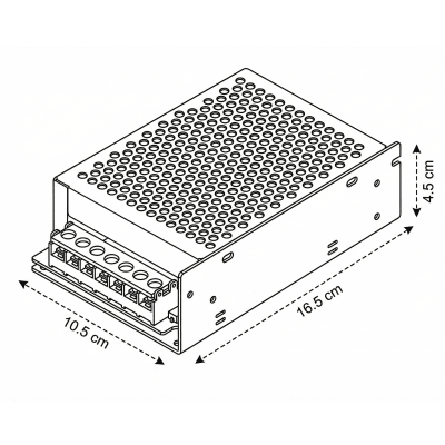 Fuente de Poder 24V 5A 120W IP20 rejilla wt