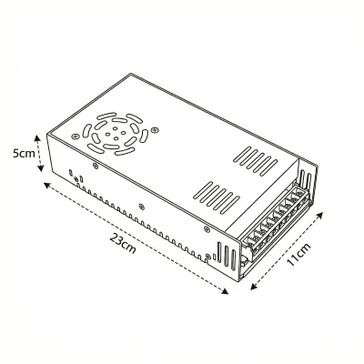 Fuente de Poder 24V 16.7A 400W IP20 c/vent wt