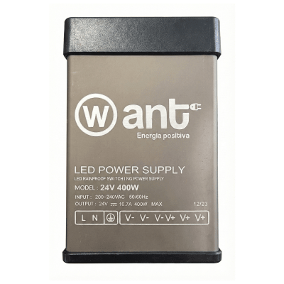 Fuente de poder 24V 16,7A 400W IP44 lluvia wt1