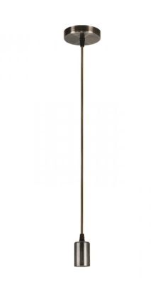 Soquete Vintage Cobre Pro E27 con cable 1mt