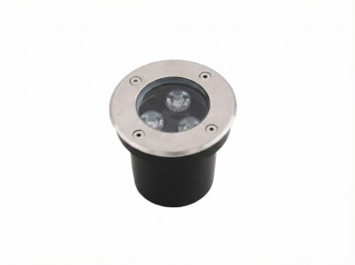 Foco Piso 3W 3000K Luz Cálida 220V Redondo