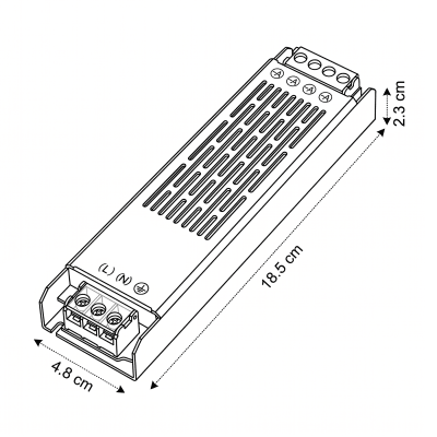 Fuente Poder 12V 16.6A 200W MQ Compacta IP20