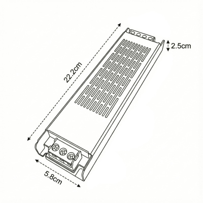 Fuente de Poder 12V 33.3A 400W IP20 MQ Compacta