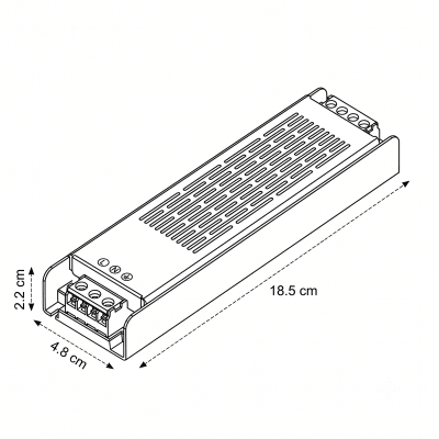Fuente Poder 24V 8,3A 200W MQ Compacta