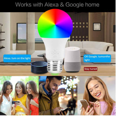 Ampolleta Smart WiFi RGB CCT 10W E27 A60 Inteligente (wt)