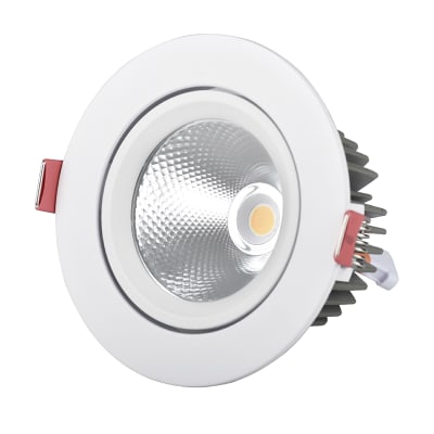Foco DownLight 7W 3500K Luz Cálida Concéntrico Dirigible 90/70mm