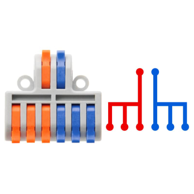 Conector Rápido 2in 6out N2B