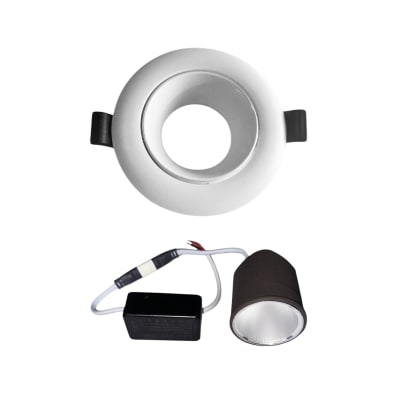 Foco Spot Eco Driver DC24V a AC220V IP65 Metal con Base