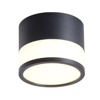 Panel Decorativo Sobrepuesto Negro Moderno 7W 3000K Luz Cálida