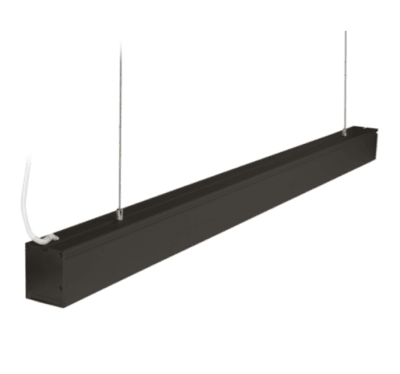 Lineal Led 40W Negro 4000K Luz Neutra 5x7x120cm Profesional driver Osram (kn)