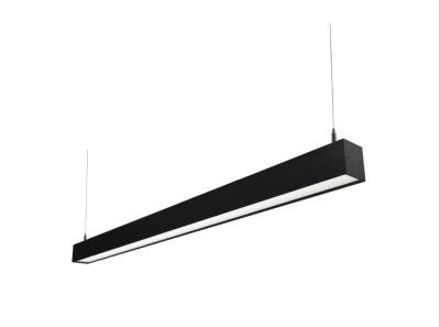 Lineal Led 40W Negro 4000K Luz Neutra 5x7x120cm Profesional driver Osram (kn)