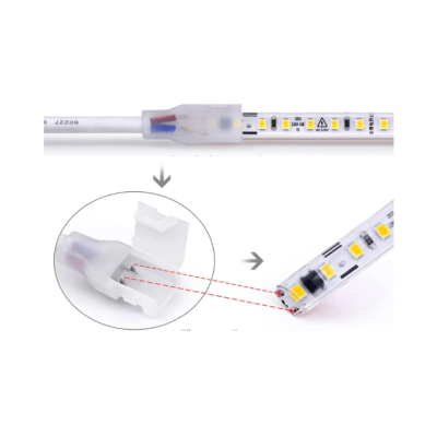 Adaptador para Cinta Led 220V New Gen Pin 10mm (corte 10cm)