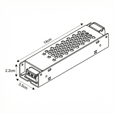 Fuente de Poder 24V 2,5A 60W HQ Compacta kn