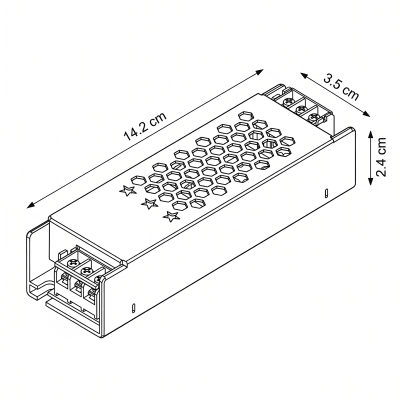 Fuente de Poder 12V 5A 60W HQ Compacta