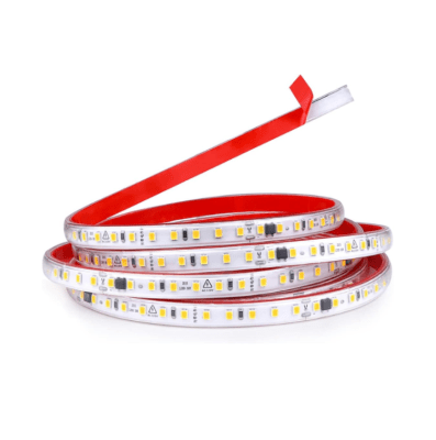 Cinta Led 220V New Gen Dorado corte 10cm c/adhesivo IP65 100mt (kn)