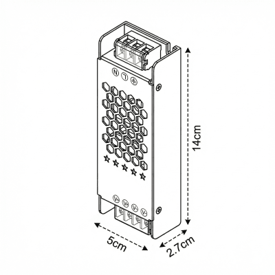 Fuente de Poder 24V 4.16A 100W HQ Compacta kn