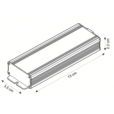 Fuente de Poder 12V 5A 60W IP67 Hermética