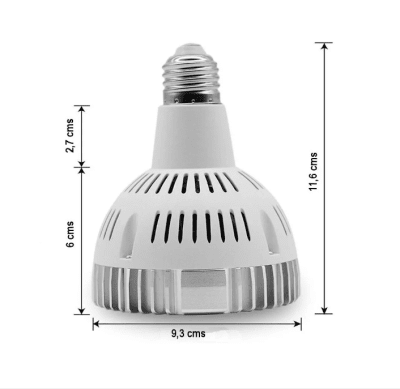 Ampolleta Par30 30W 6500K Luz Fría E27 VPAR301230