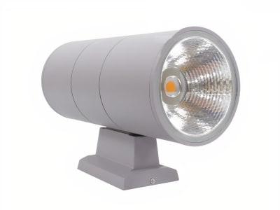 Apliqué Cilindro Gris 2x5W 3000K Cálida1