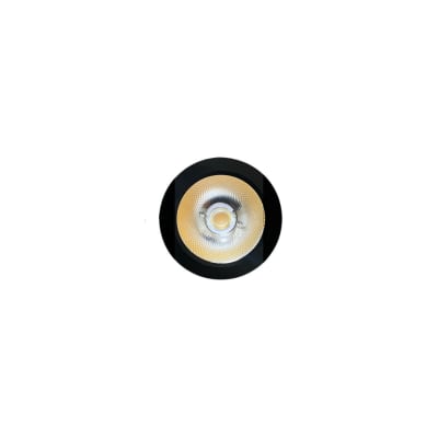 Foco Spot Mini 3W 3000K Luz Cálida Negro Sobrepuesto Redondo (wd)1