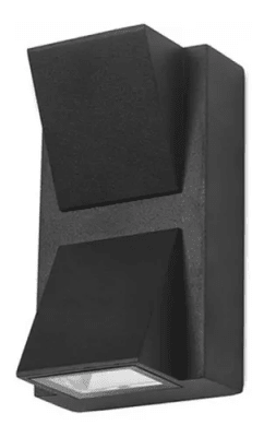 Apliqué LED COB 2x5W 3000K Cálida Bidireccional Negro