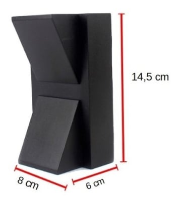 Apliqué Led Cob 2x5W 3000K Luz Cálida Bidireccional cuerpo Negro (141x81x62mm)