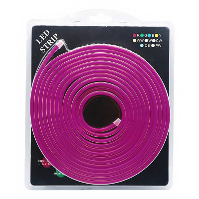 Neón Led 12V 6W/m 5mt Morado Blíster1