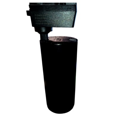 Foco Riel 20W Negro 1F 3000K Cálida Base Angosta kn K1A