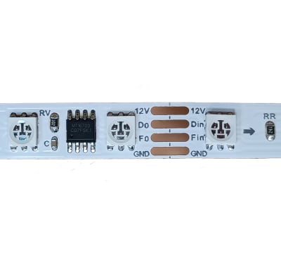 Cinta Led 12V 5050 Digital MT16703 4pin IP20 60Led/m RGB 5mt (kn)
