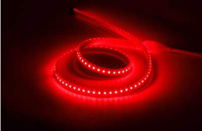 Cinta Led 220V Delgada Rojo 120Led/m 2835 IP68 Exterior 100mt