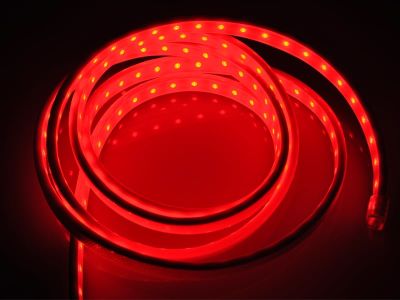 Cinta 220V Premium Rojo 5050 14,4W/m 60Led/mt IP68 50mt