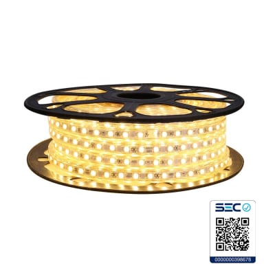 Cinta Led 220V SEC Minería Luz Cálida 100mt