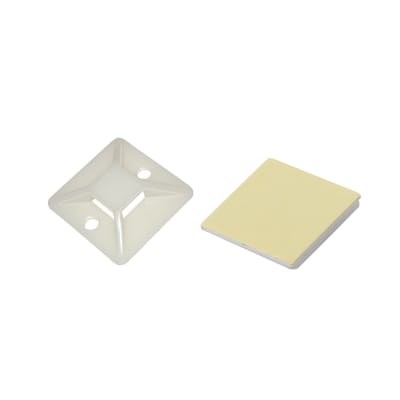 Base Autoadhesiva Natural 20x20mm 100uds